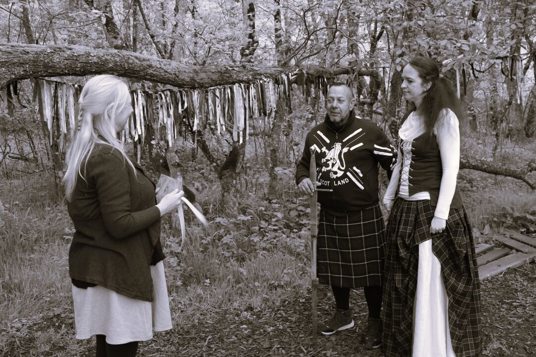 Die handfasting ceremonie