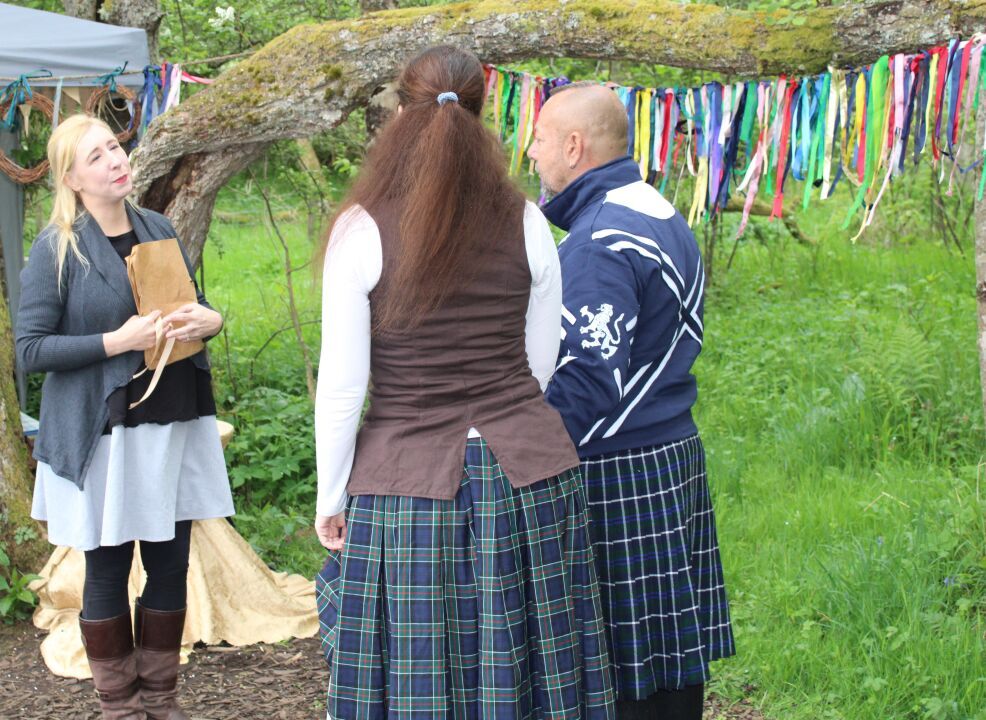Die handfasting ceremonie