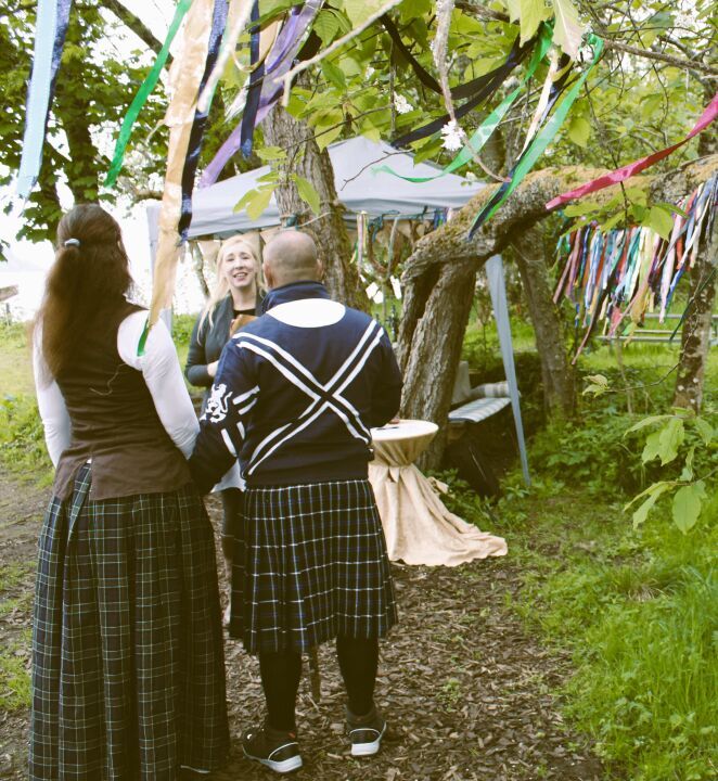 Die handfasting ceremonie