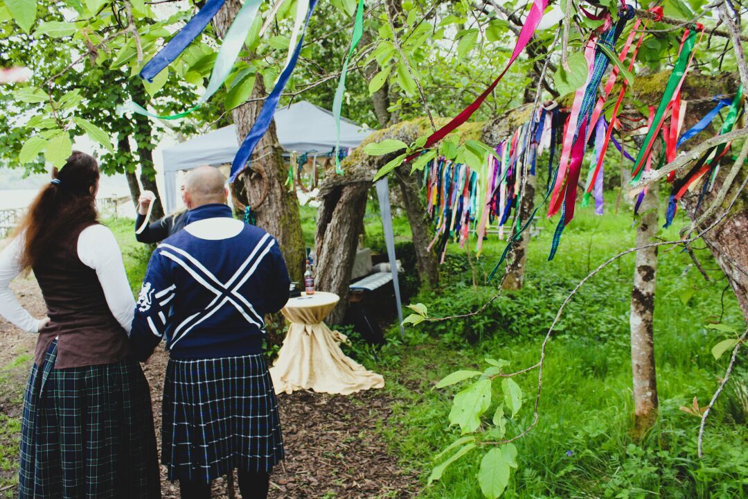 Die handfasting ceremonie