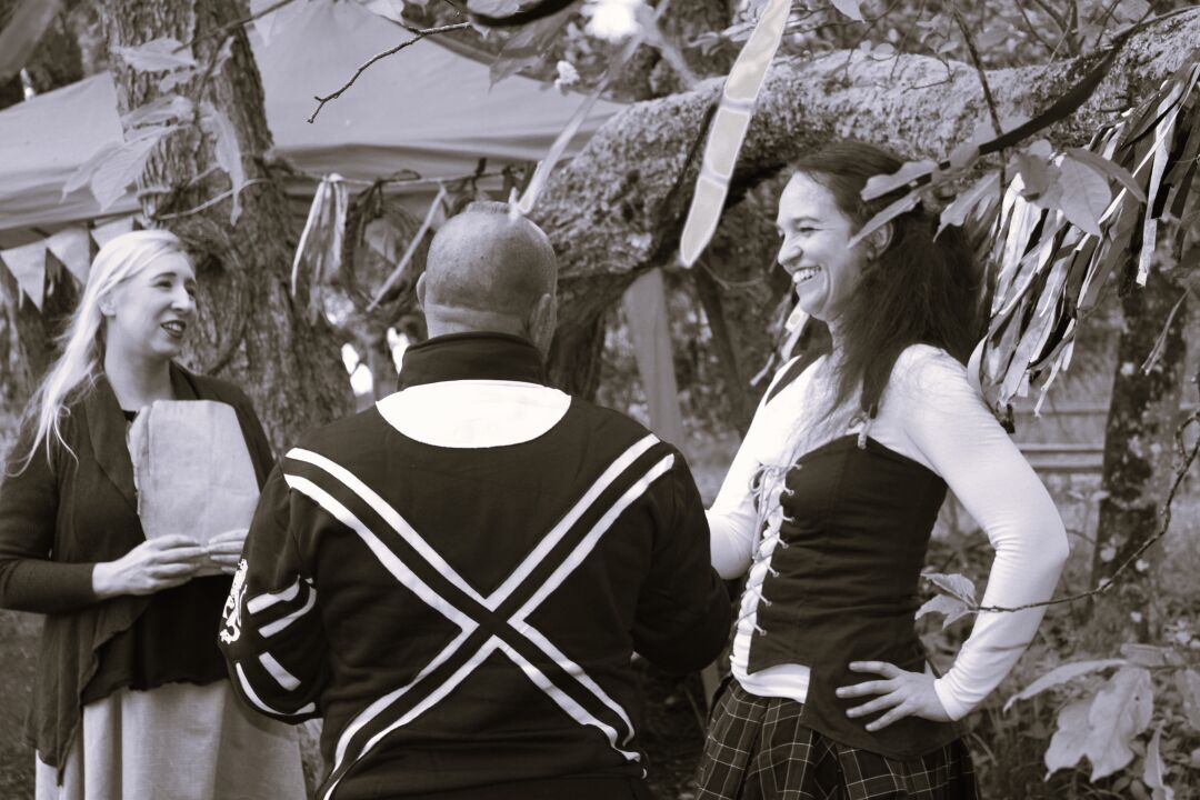 Die handfasting ceremonie