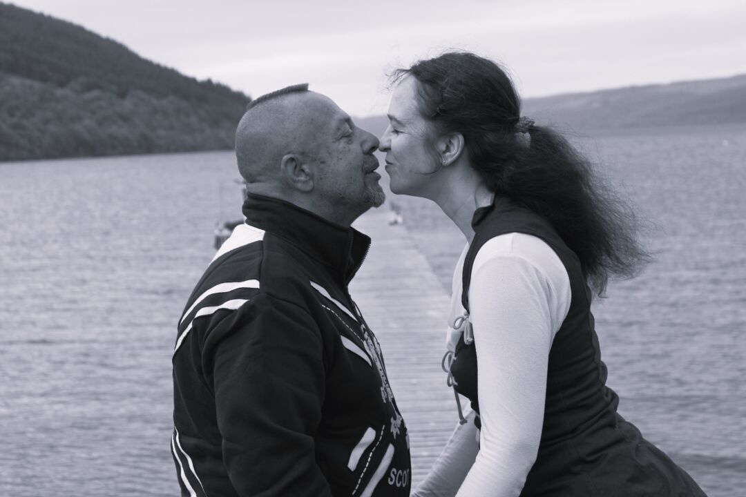 Kuss am see