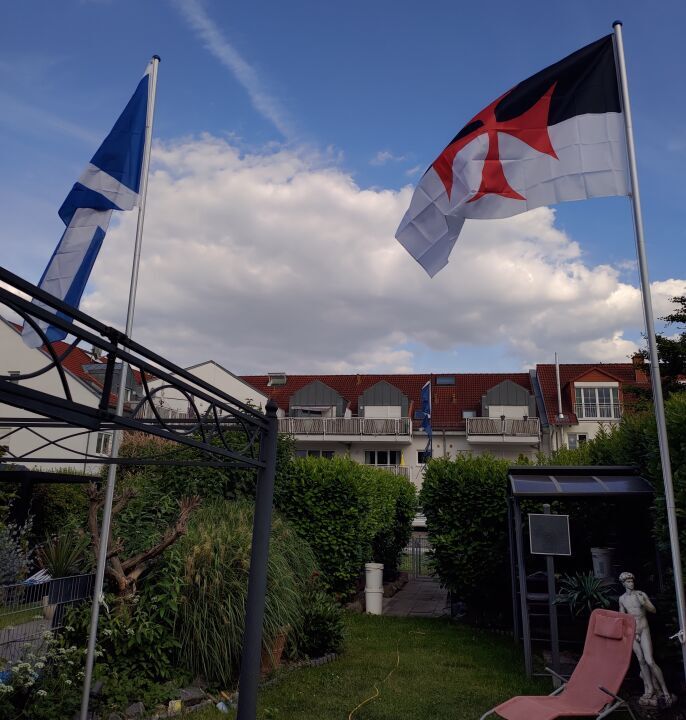 Templer und schottlandflagge