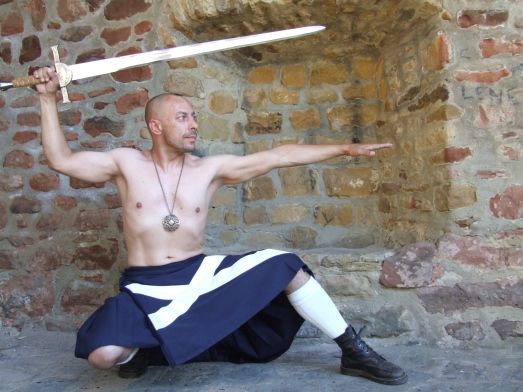 Schottenkilt ohne hemd