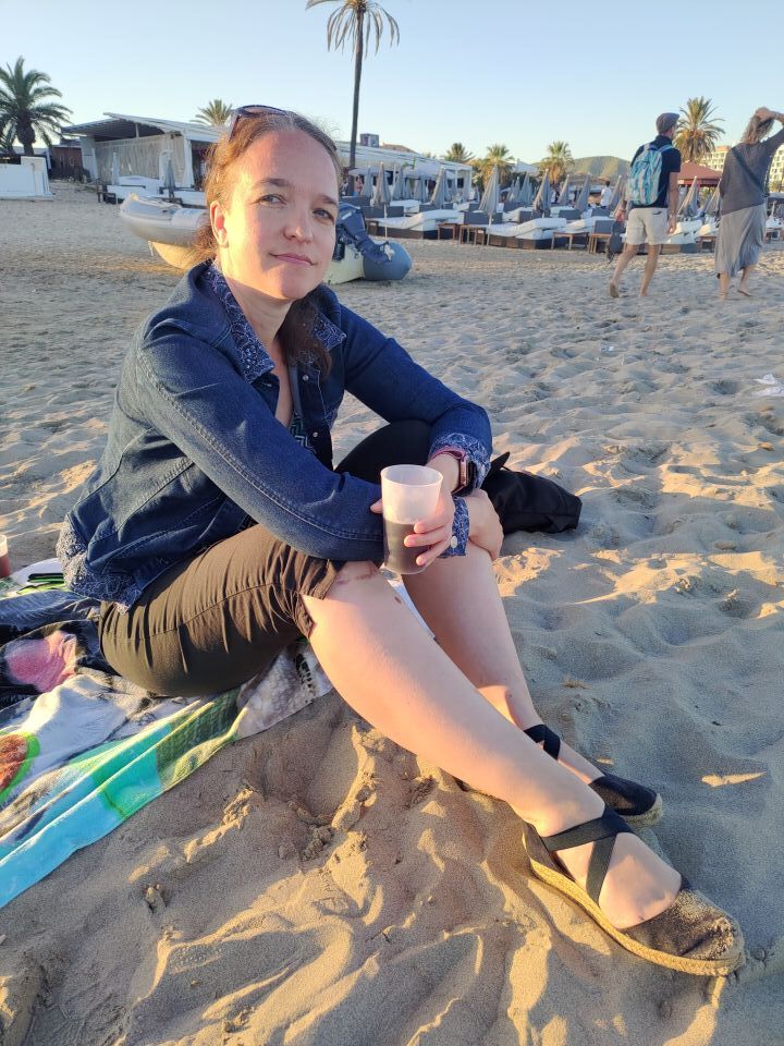 Kati am strand