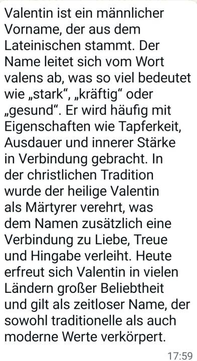 Ueber valentin